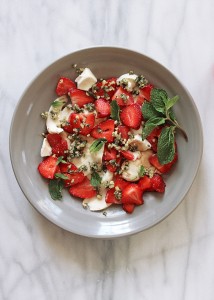 delvin farms mint pesto strawberry salad
